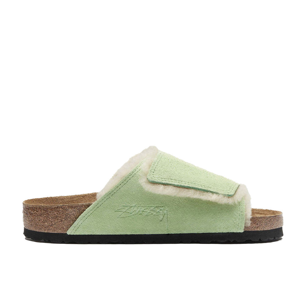 Stussy X Birkenstock Solana Vl Shearling Green