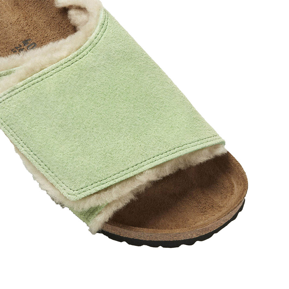 Stussy X Birkenstock Solana Vl Shearling Green