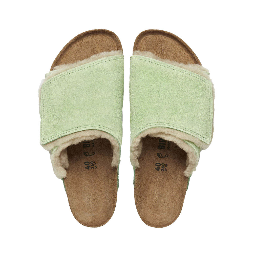 STUSSY X BIRKENSTOCK SOLANA VL SHEARLING GREEN