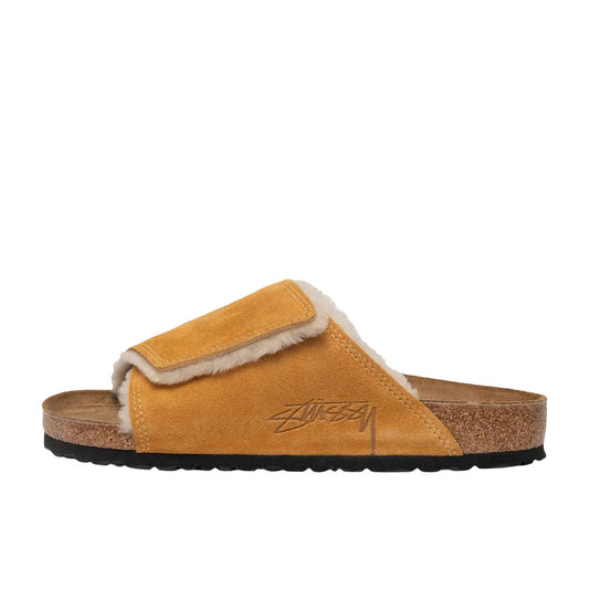 STUSSY X BIRKENSTOCK SOLANA VL SHEARLING CARAMEL