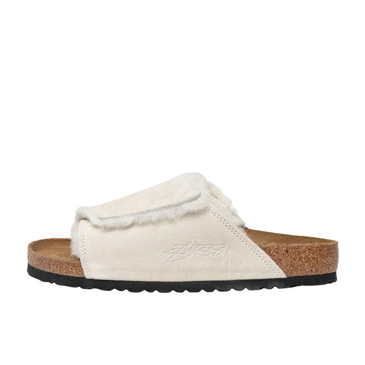 STUSSY X BIRKENSTOCK SOLANA VL SHEARLING CREAM