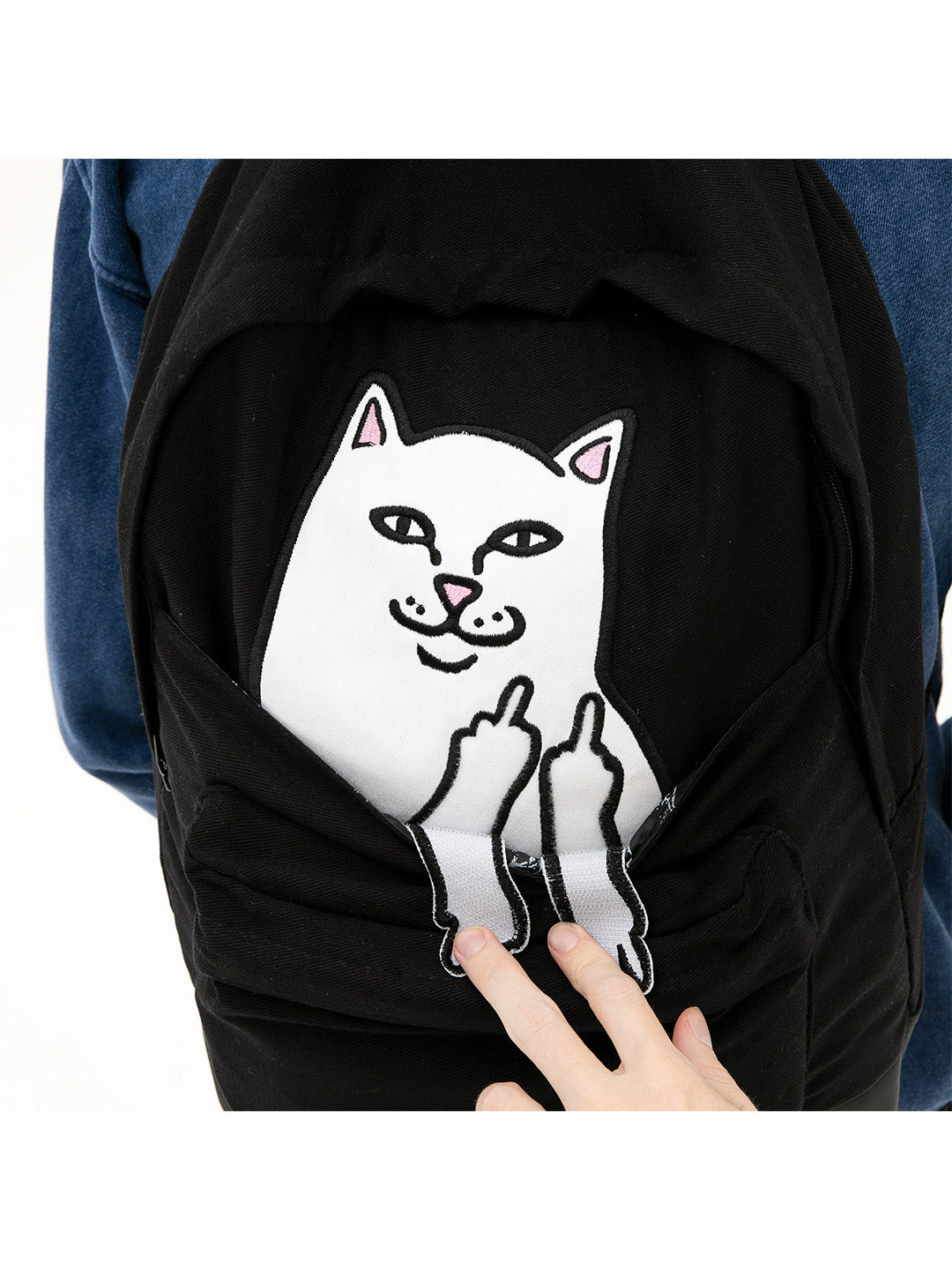 Lord Nermal Velcro Hand Backpack Black