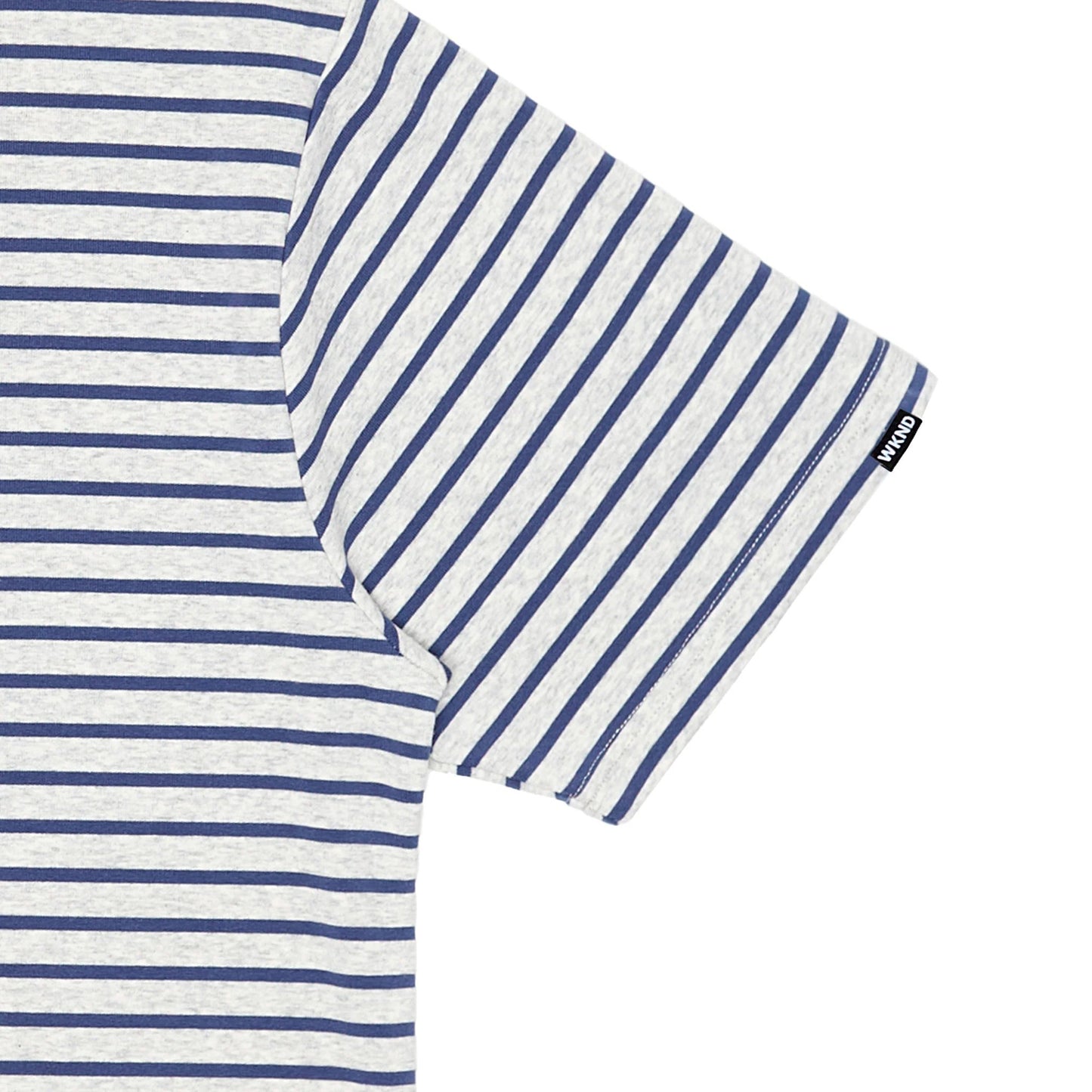WKND STRIPE TEE GREY