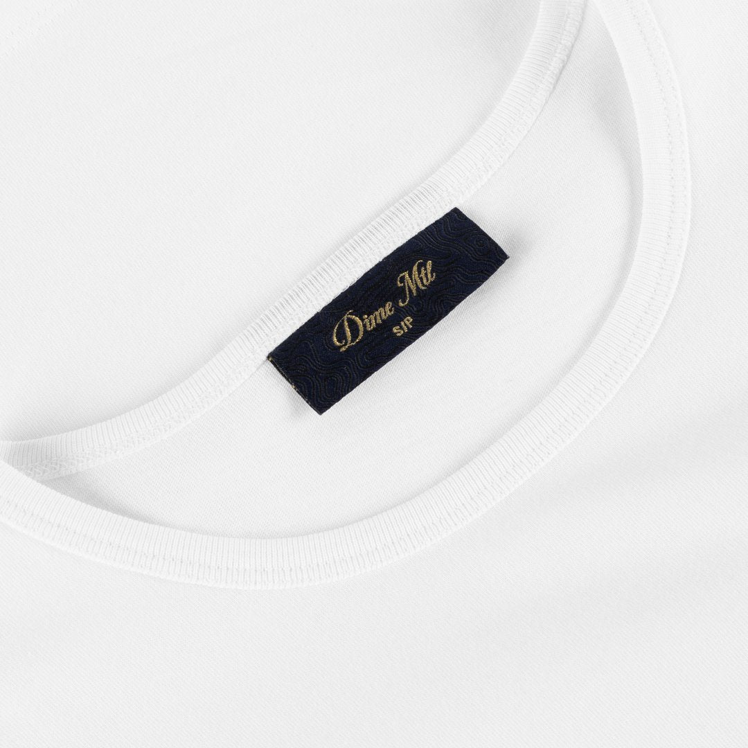 W Cursive Tee White