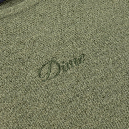 Cropped Mohair Knit Olive