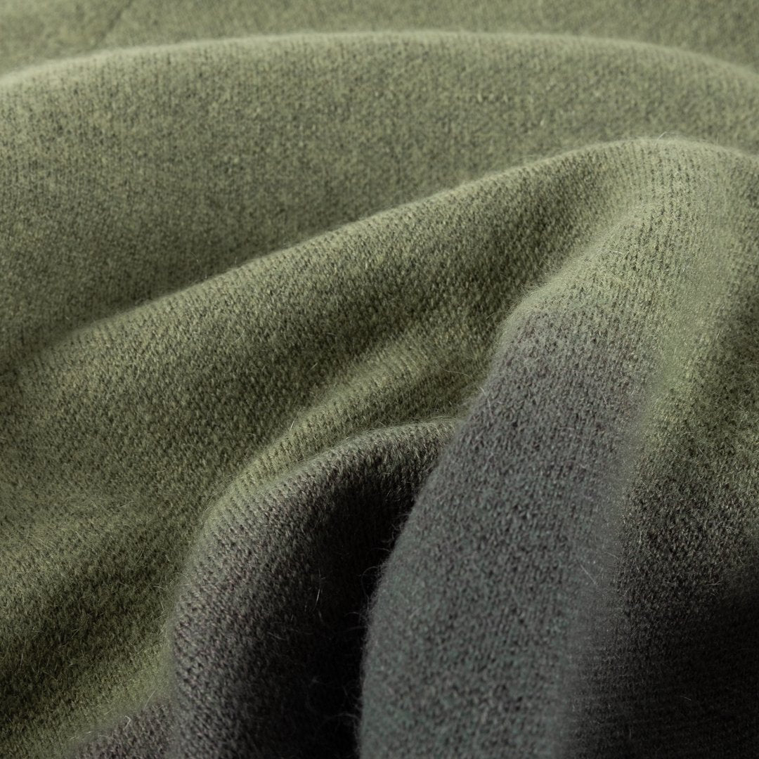 Cropped Mohair Knit Olive