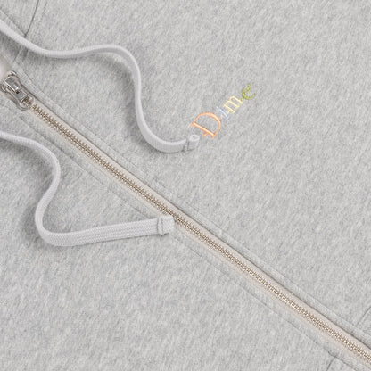 DIME FRIENDS ZIP HOODIE GREY