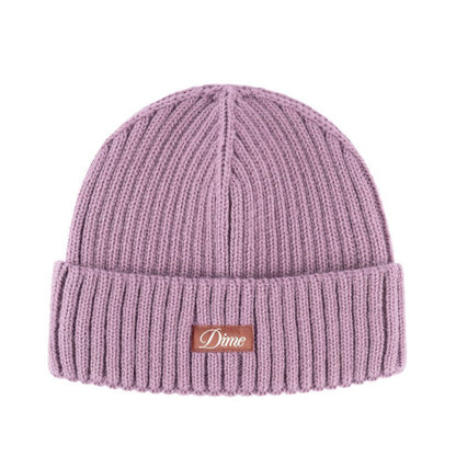 DIME CURSIVE FOLD BEANIE PINK