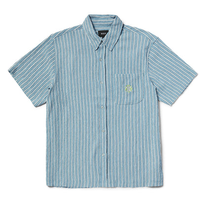 HUF APOLLO STRIPED SHIRT LIGHT BLUE