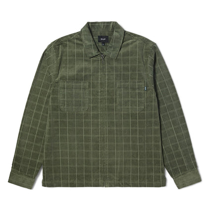 HUF TRENTON ZIP SHACKET OLIVE