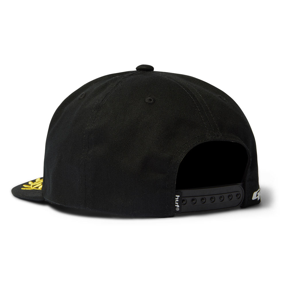 HUF X GREDDY TEAM SNAPBACK BLACK