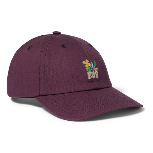 HUF BLOOM CV 6 PANEL HAT BURGUNDY