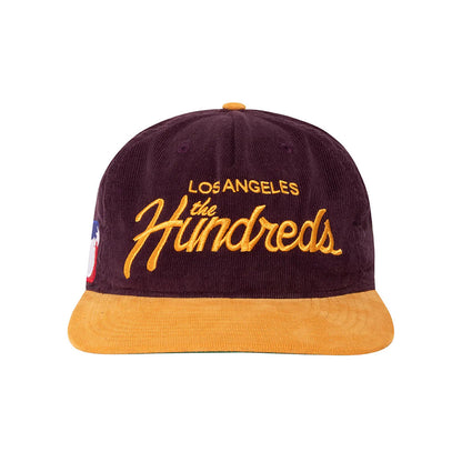 THE HUNDREDS TEAM 2 SNAPBACK BURGUNDY