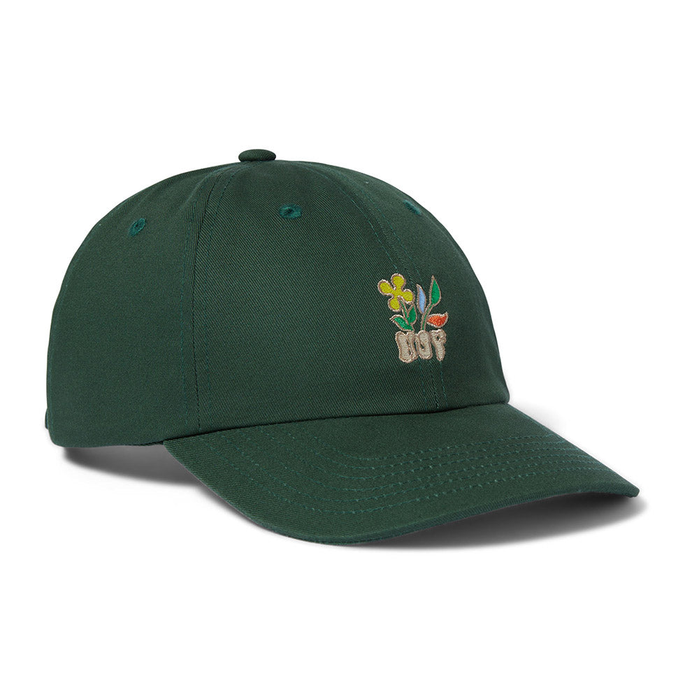 HUF BLOOM CV 6 PANEL HAT DARK GREEN