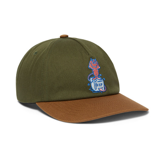 HUF MELT 5 PANEL SNAPBACK GREEN