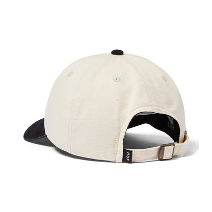 HUF BIG BLOCK WASHED 6 PANEL CREAM