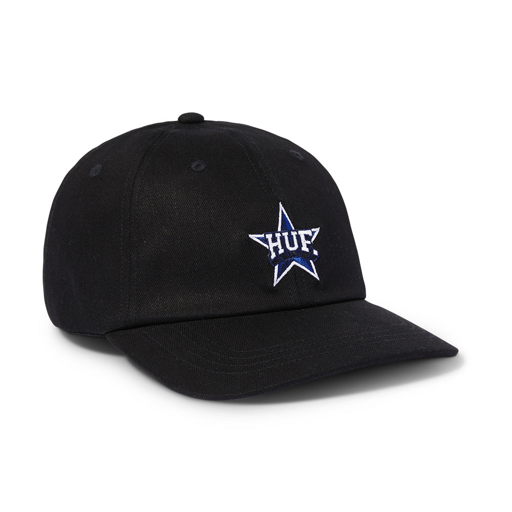 HUF ALL STAR 6 PANEL HAT BLACK