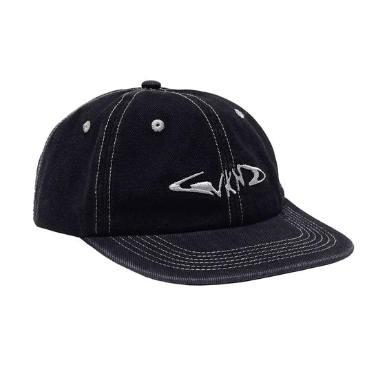 WKND FISHBONE 6 PANEL HAT BLACK