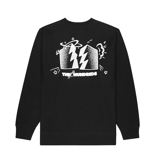 THE HUNDREDS CARTOONS CREWNECK BLACK