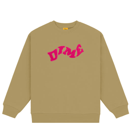 DIME COLLEGE CREWNECK CARAMEL