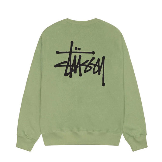 STUSSY BASIC STUSSY CREW MOSS