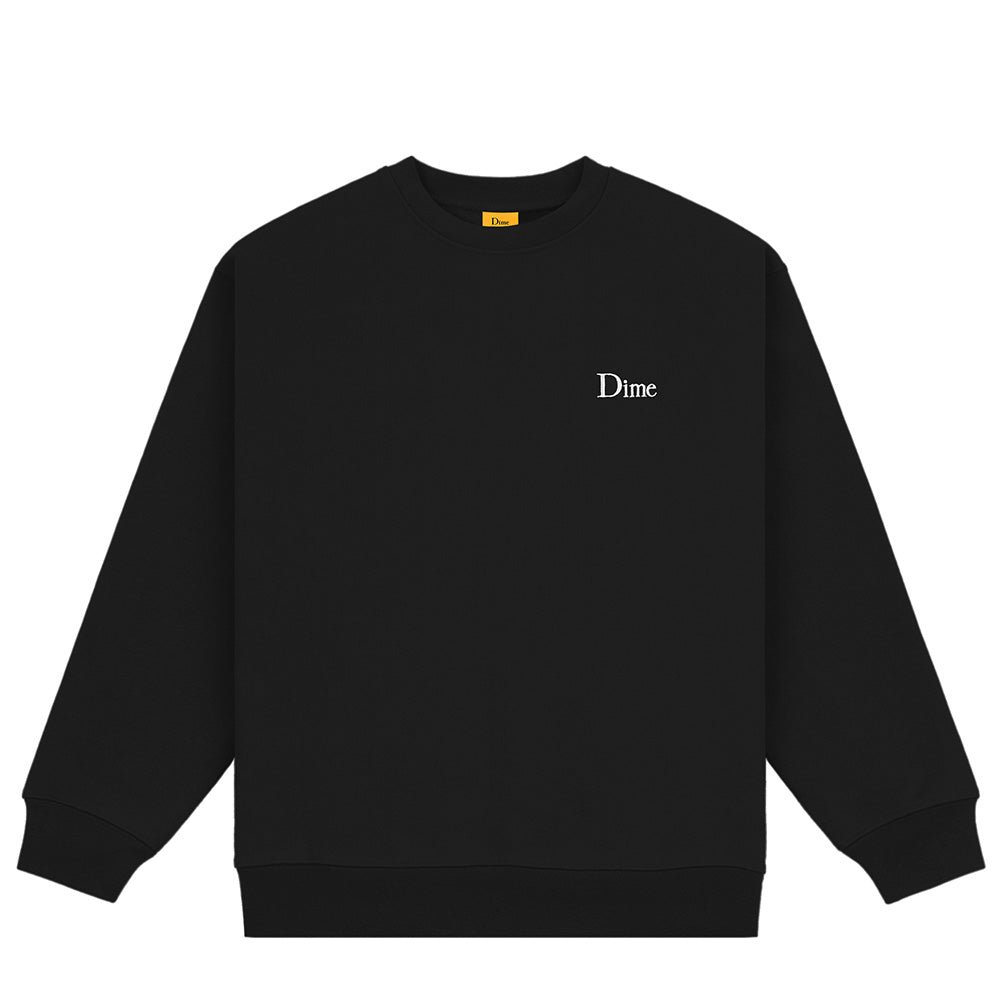 DIME CLASSIC SMALL LOGO CREWNECK BLACK