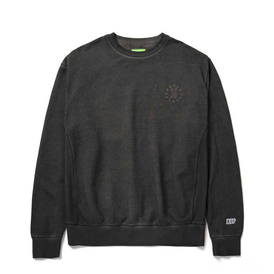 HUF 12 GALAXIES CREWNECK GREY