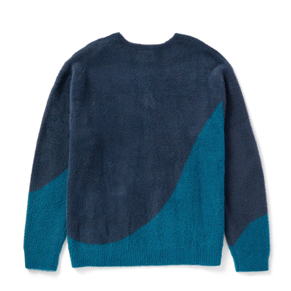 HUF MERGED CARDIGAN BLUE