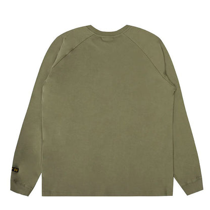 THE HUNDREDS POCKET LS TEE DARK GREEN