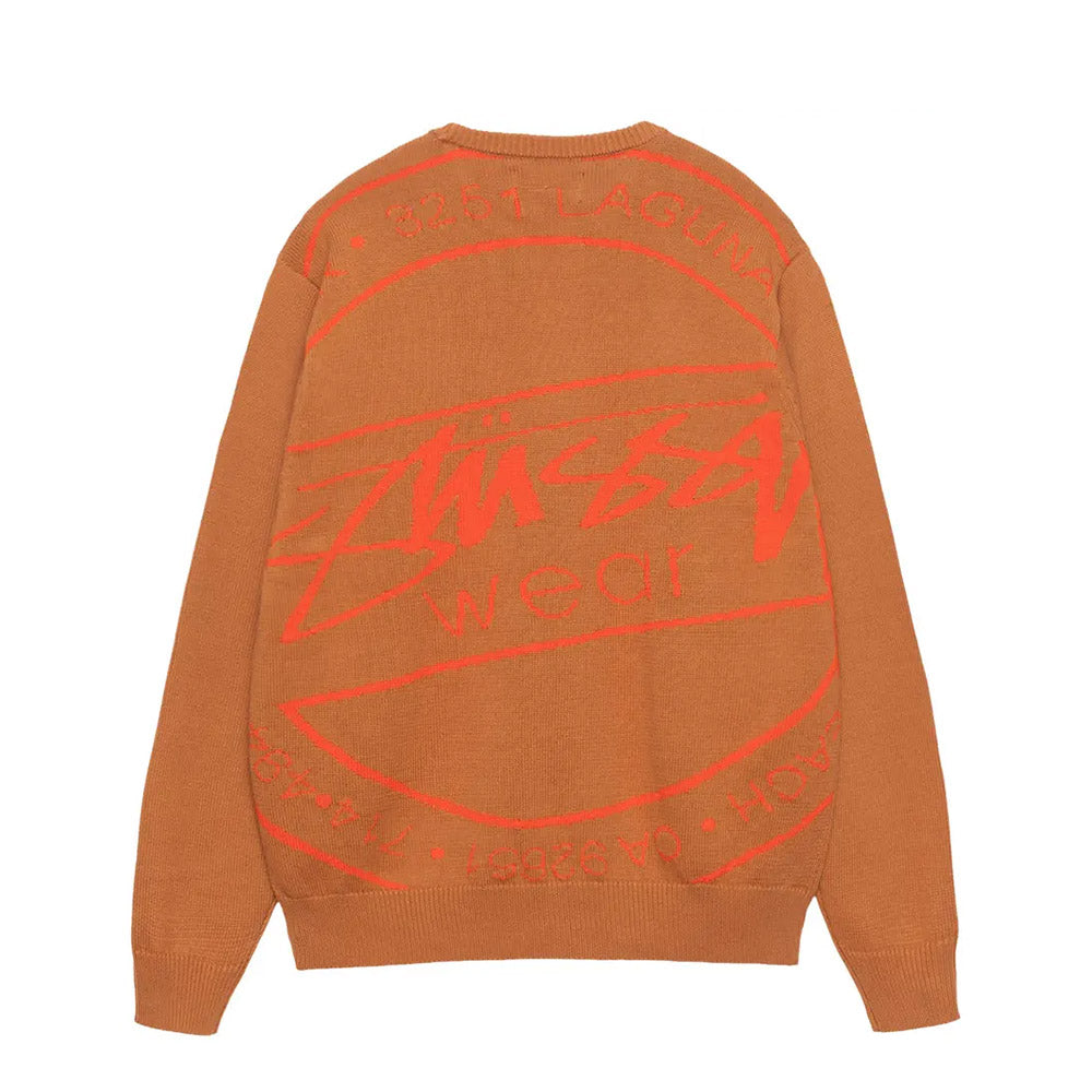 STUSSY LAGUNA ICON SWEATER KHAKI