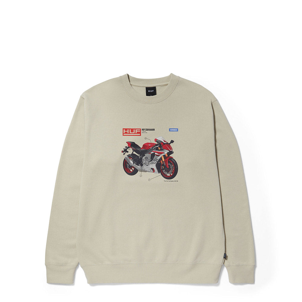 HUF 420 CC CREWNECK CREAM