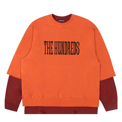 THE HUNDREDS LAYER CREWNECK CARAMEL