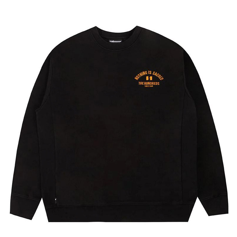 THE HUNDREDS TEMP CREWNECK BLACK