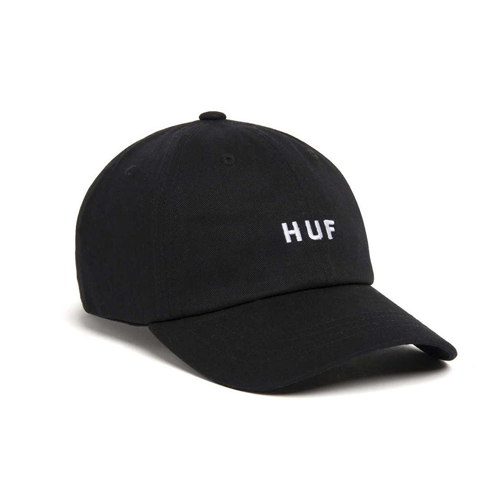 HUF SET OG CV 6 PANEL HAT BLACK