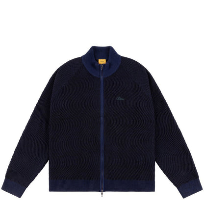 DIME DOUBLE ZIPPER KNIT NAVY