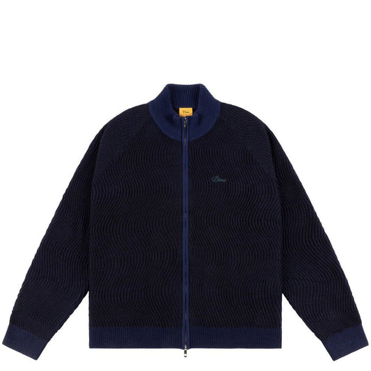 DIME DOUBLE ZIPPER KNIT NAVY