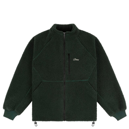 DIME POLAR FLEECE SHERPA ZIP DARK GREEN