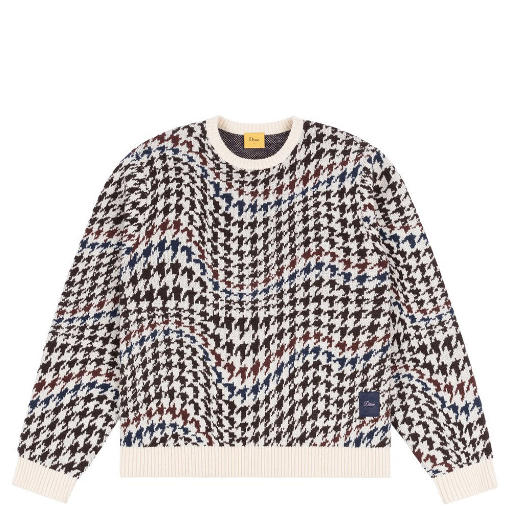 DIME HOUNDSTOOTH KNIT CREAM