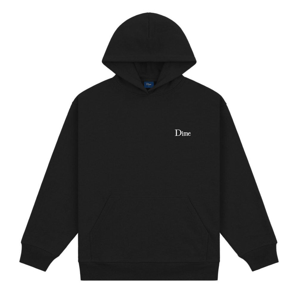 DIME CLASSIC SMALL LOGO HOODIE BLACK