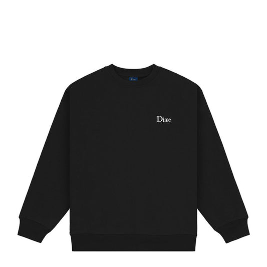 DIME CLASSIC SMALL LOGO CREWNECK BLACK