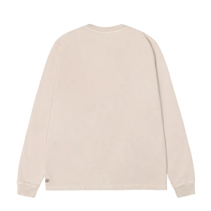 Open Hem Henley Fleece Cream