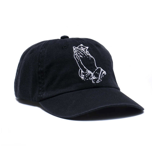 RIPNDIP PRAYING HANDS DAD HAT BLACK