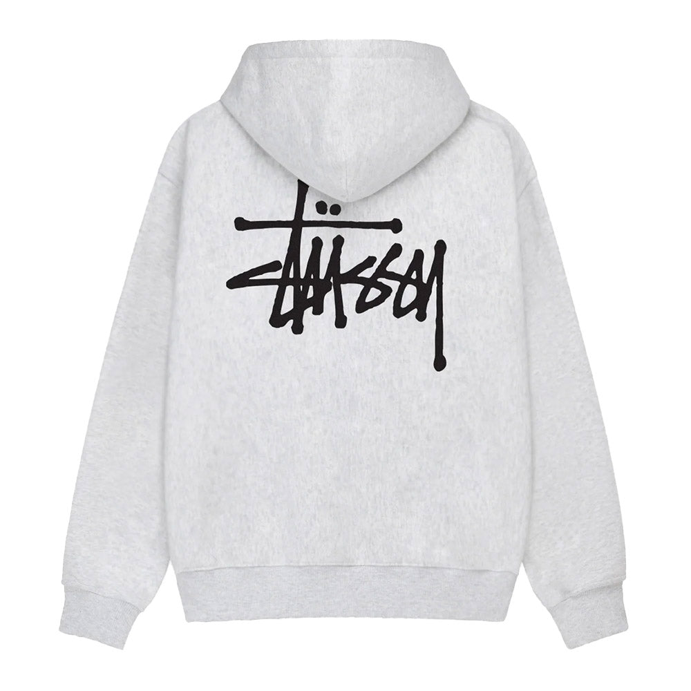 Basic Stussy Zip Hood Grey
