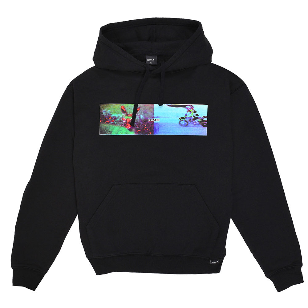 QUASI SYNTH HOODIE BLACK