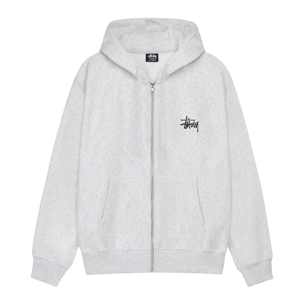 Basic Stussy Zip Hood Grey