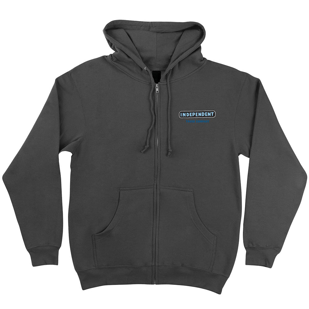 INDEPENDENT ITC STAINED ZIP GREY