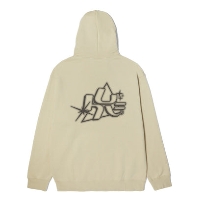 HUF GLOW HOODIE CREAM