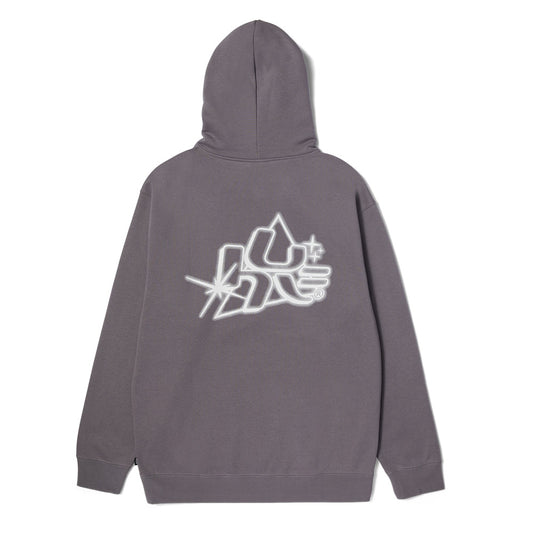 HUF GLOW PO HOODIE PURPLE