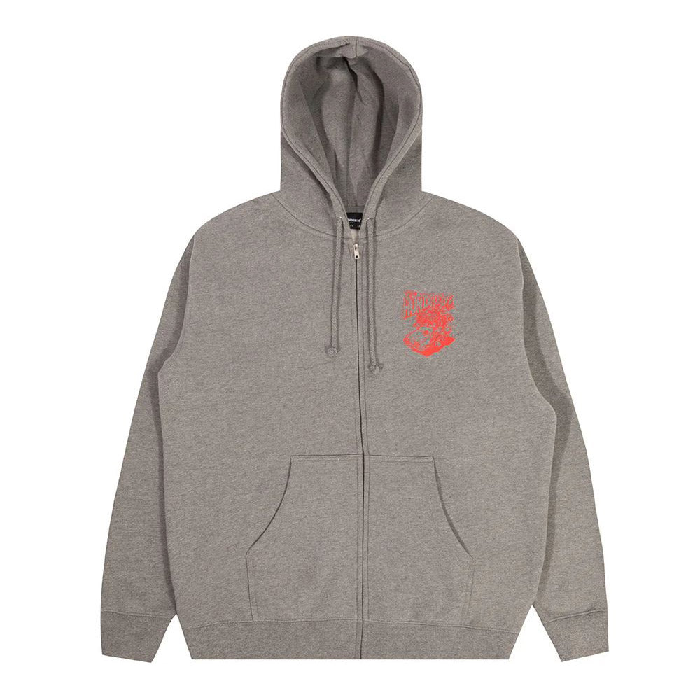 THE HUNDREDS LONE PINE WOODY ZIP UP GREY