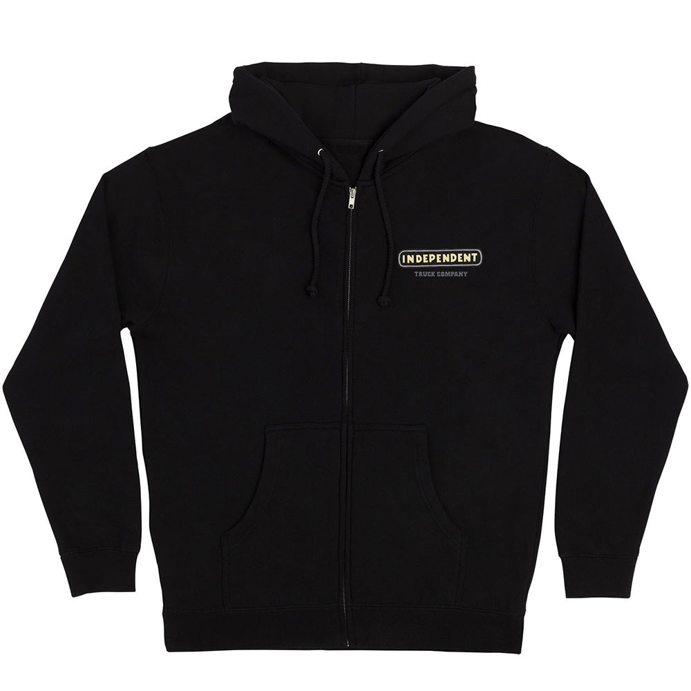 INDEPENDENT ITC STAINED ZIP BLACK